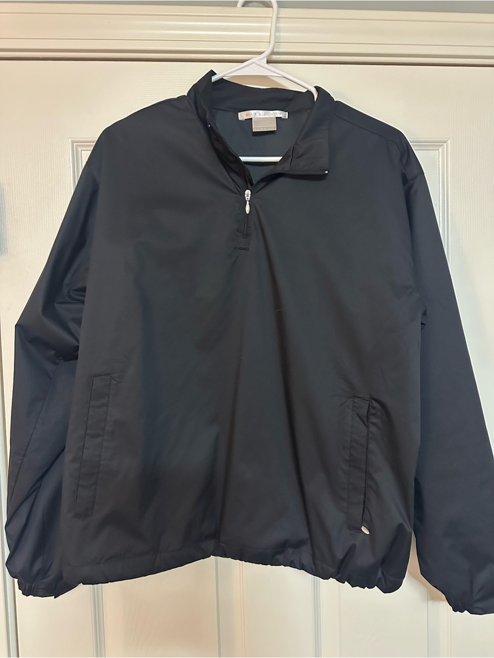 Vintage Nike Golf Clima-Fit Pullover Jacket Black - Size L (12-14) ladies